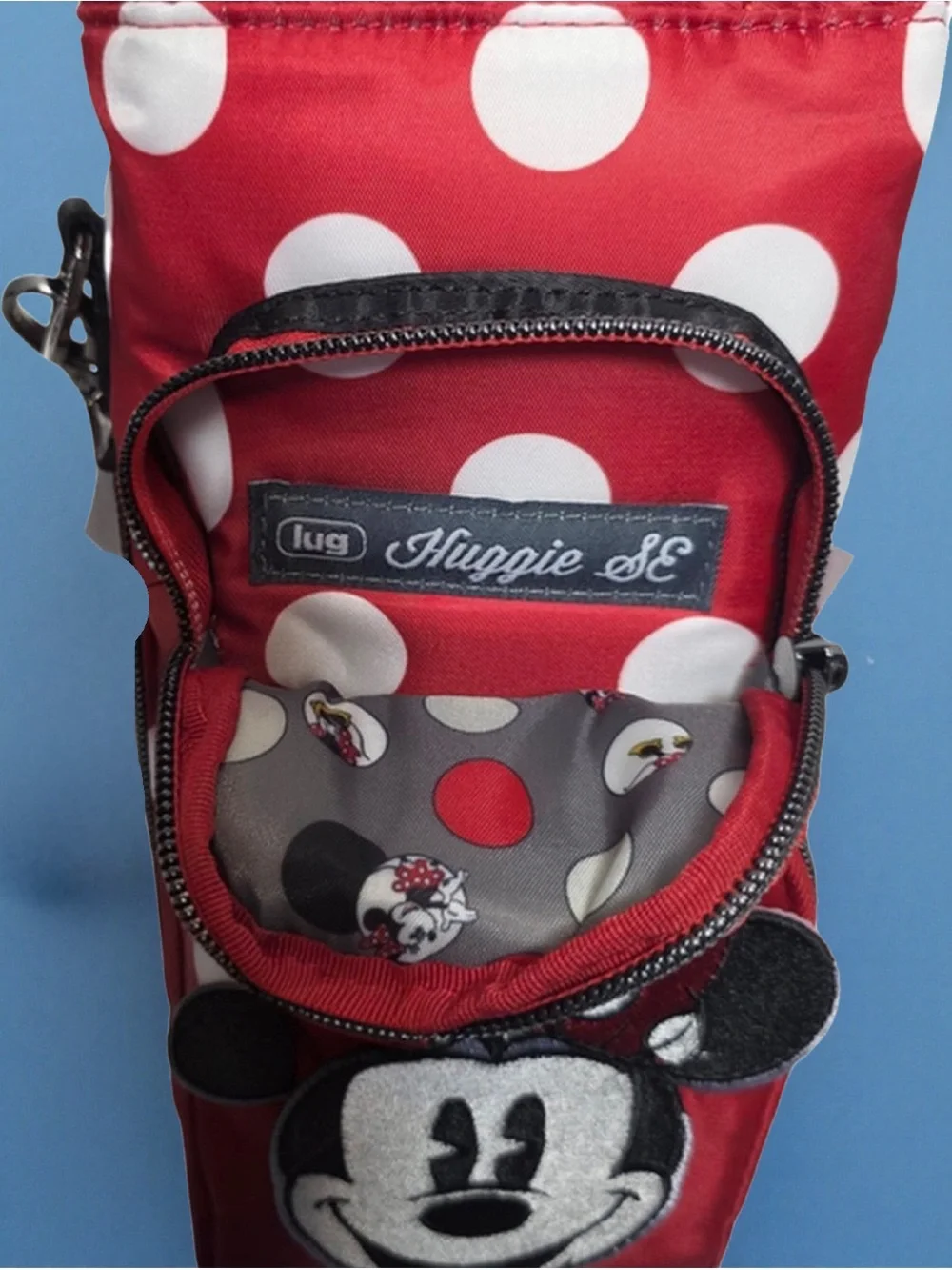 Disney Parks Minnie Mouse Lug Water Bottle Holder Bag